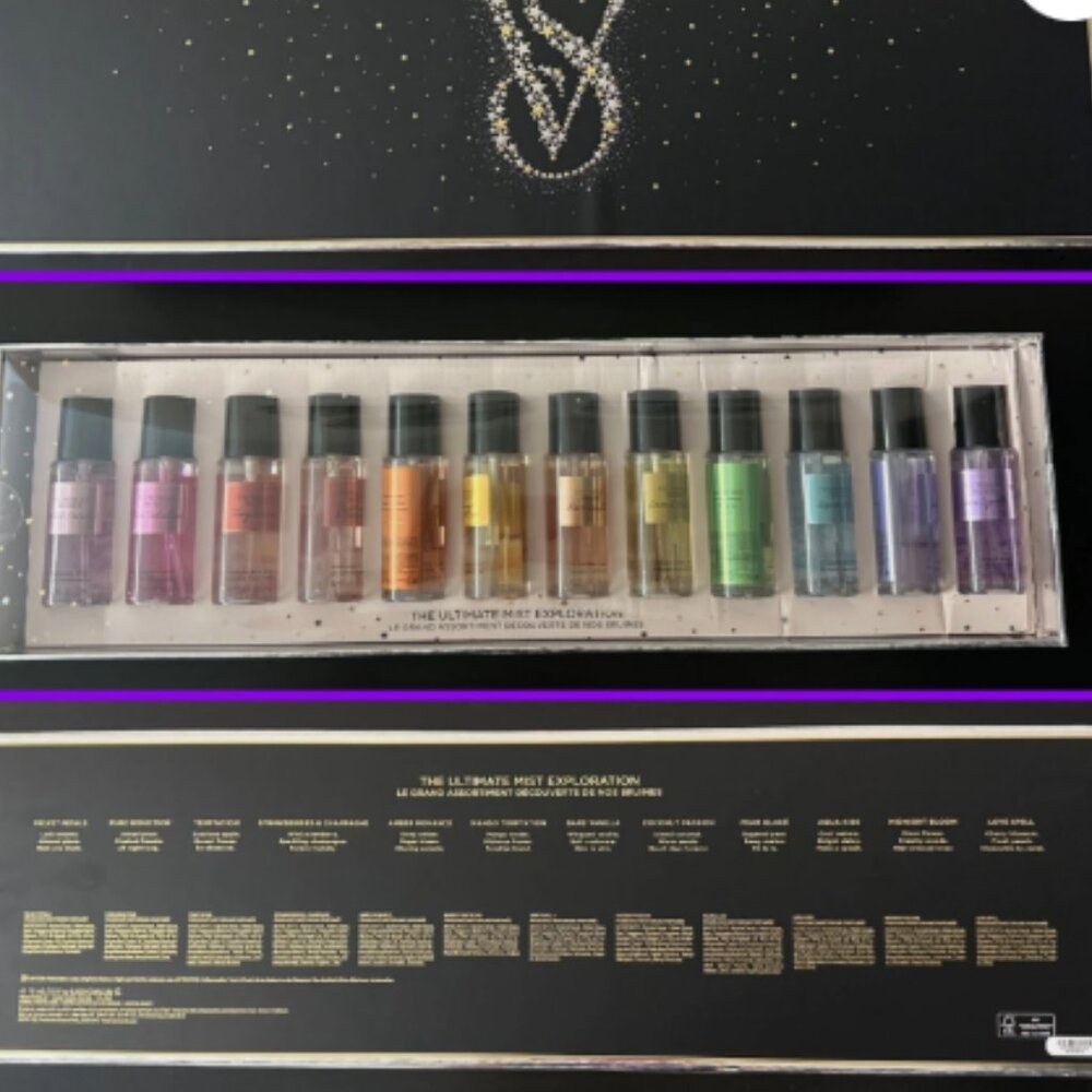 NIB Victoria's Secret Ultimate Mist Discovery Body Fragrance Gift Set 12 Mist
